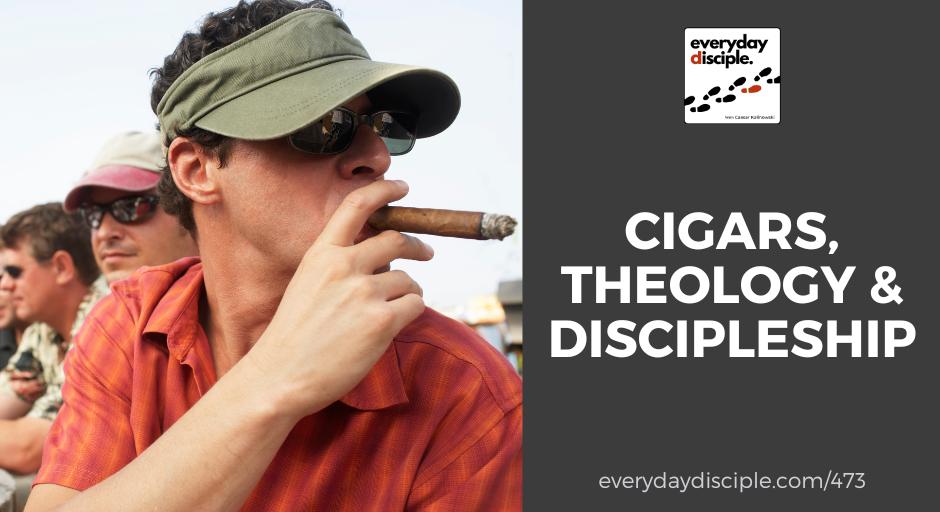 A group of men smoking cigars while they discuss theology and life together.