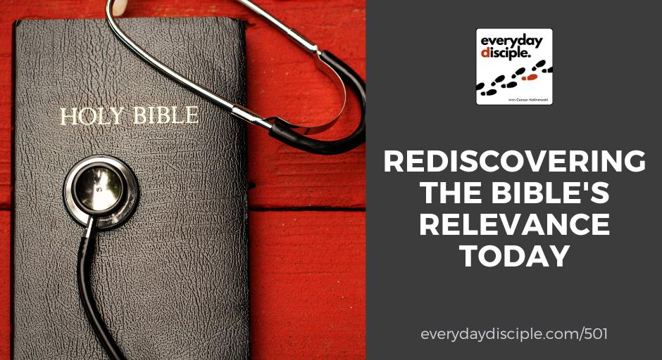 Taking a fresh look at the Bible is depicted by a stethoscope laying on top of a black leather Bible.