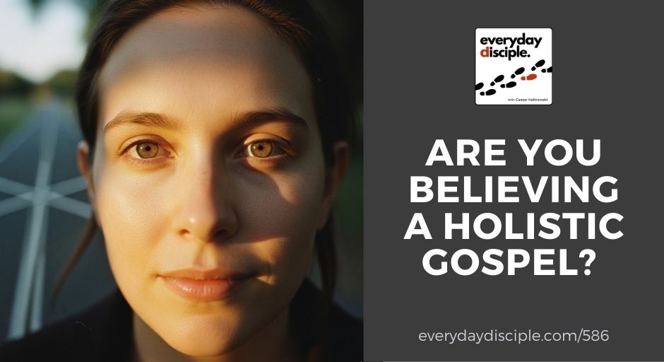 A close-up of a woman’s face in natural evening light suggests reflection and depth.