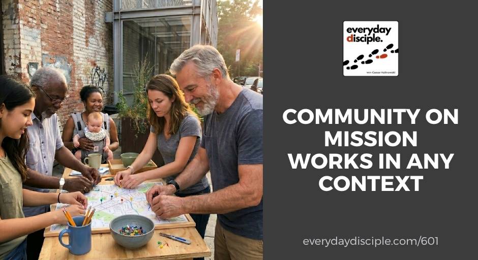 Diverse group of adults gathered around a table outdoors, collaborating on a community project and sharing a common mission.